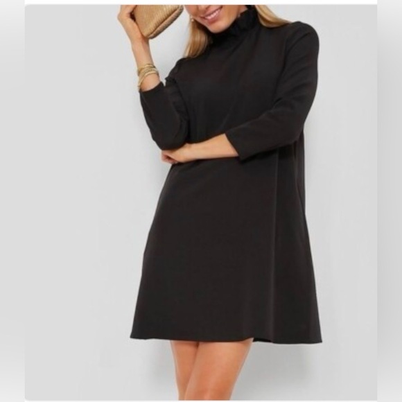 Tuckernuck women’s dress mini Sz XL Long Sleeves Black Daphne LBD NWT